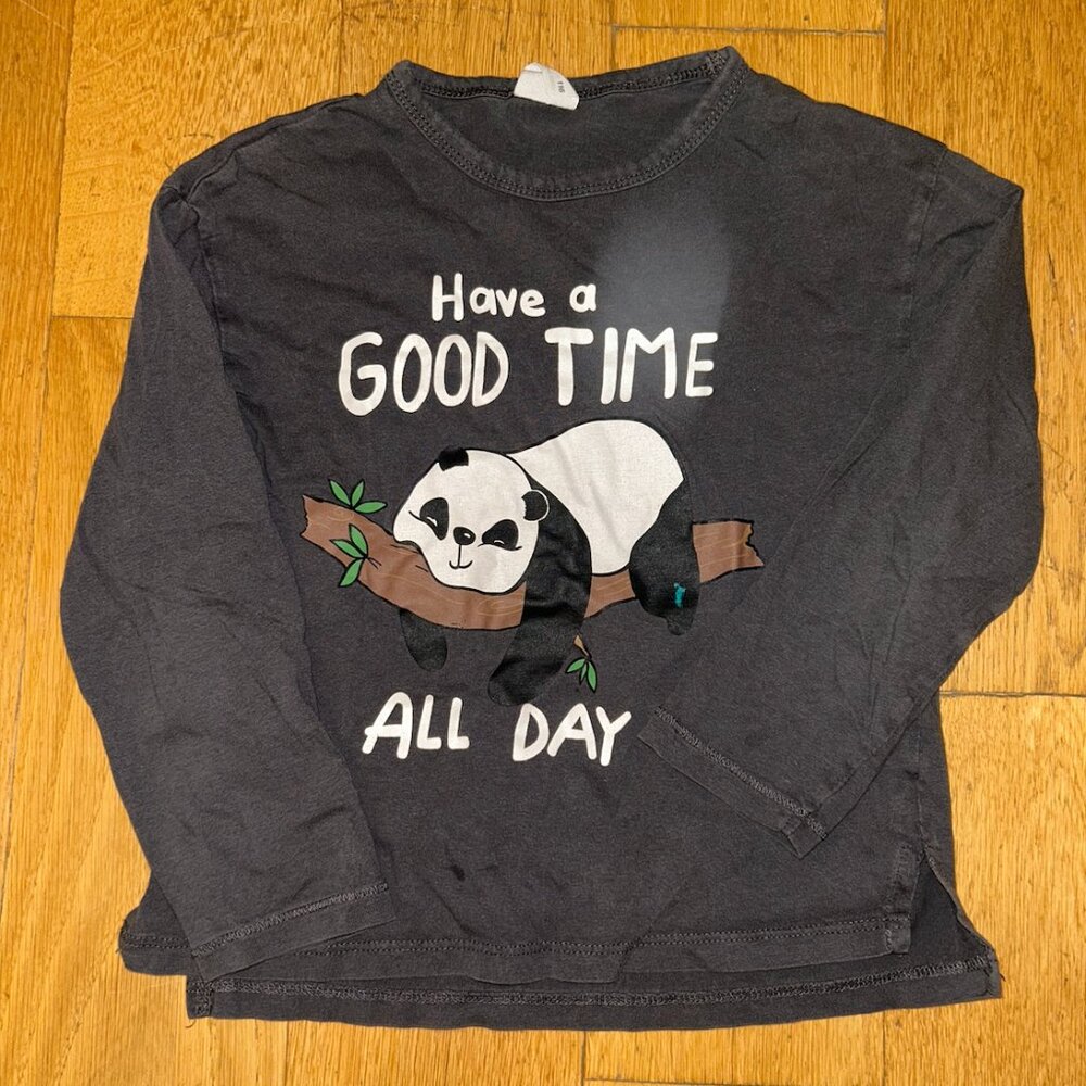 Zara Girls Long Sleeve Graphic Tee